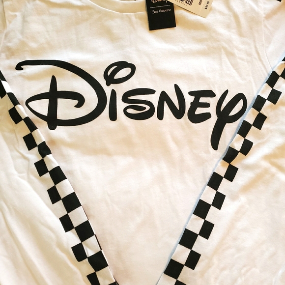 NWT Universe Disney Checkerd Women's Shirt M - Picture 4 of 5